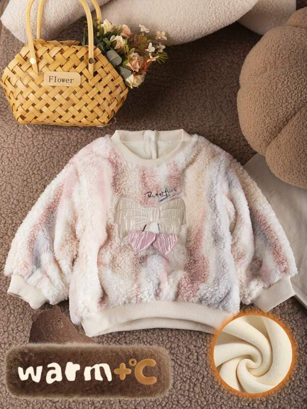 Felpa termica imbottita per ragazze, calda e confortevole, abbigliamento invernale spesso, pullover