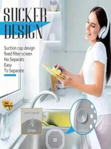 1pc Hair Drain Catcher, Square Drain Cover For Shower, Silicone Hair Stopper With Suction Cup, Sink Anti-Clog Filters, Tub Shower Floor Drain Plugs, Silicone Kitchen Deodorizer Plugs,Bathroom Tools Commercial Cleaning Services/Shops