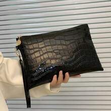 2025 Season Fashion New Women Clutch Envelope Bag Versatile Inner Bag Casual Business Storage Bag Document Bag, Women Long Wallet - Black - View 4