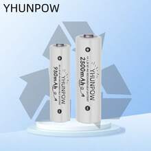 YHUNPOW - Rechargeable Ni-MH Batteries, 1.2V, AA 2500mAh/AAA 950mAh Options, Suitable For Remote Controls, Toy Cars, Game Controllers, And More - AA - View 10