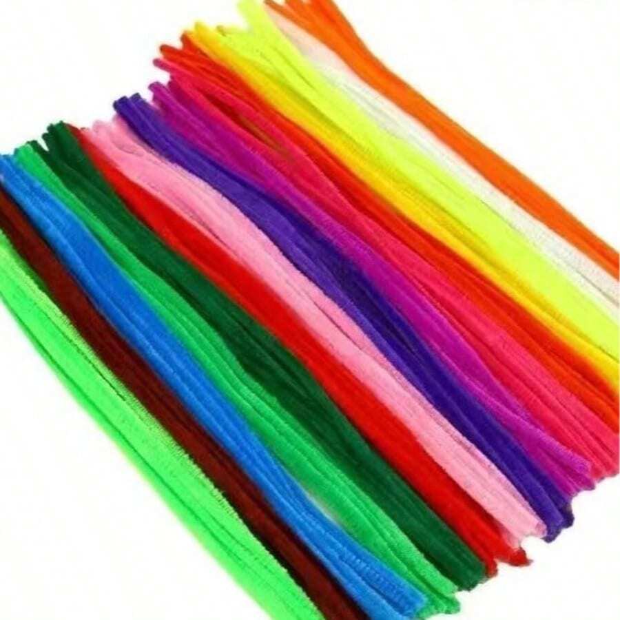 33 colores 10/100 piezas (Mixto) Limpiapipas creativos, para hacer flores, manualidades y proyectos DIY de Navidad, ramos para el Día de la Madre (12 pulgadas * 6 mm)