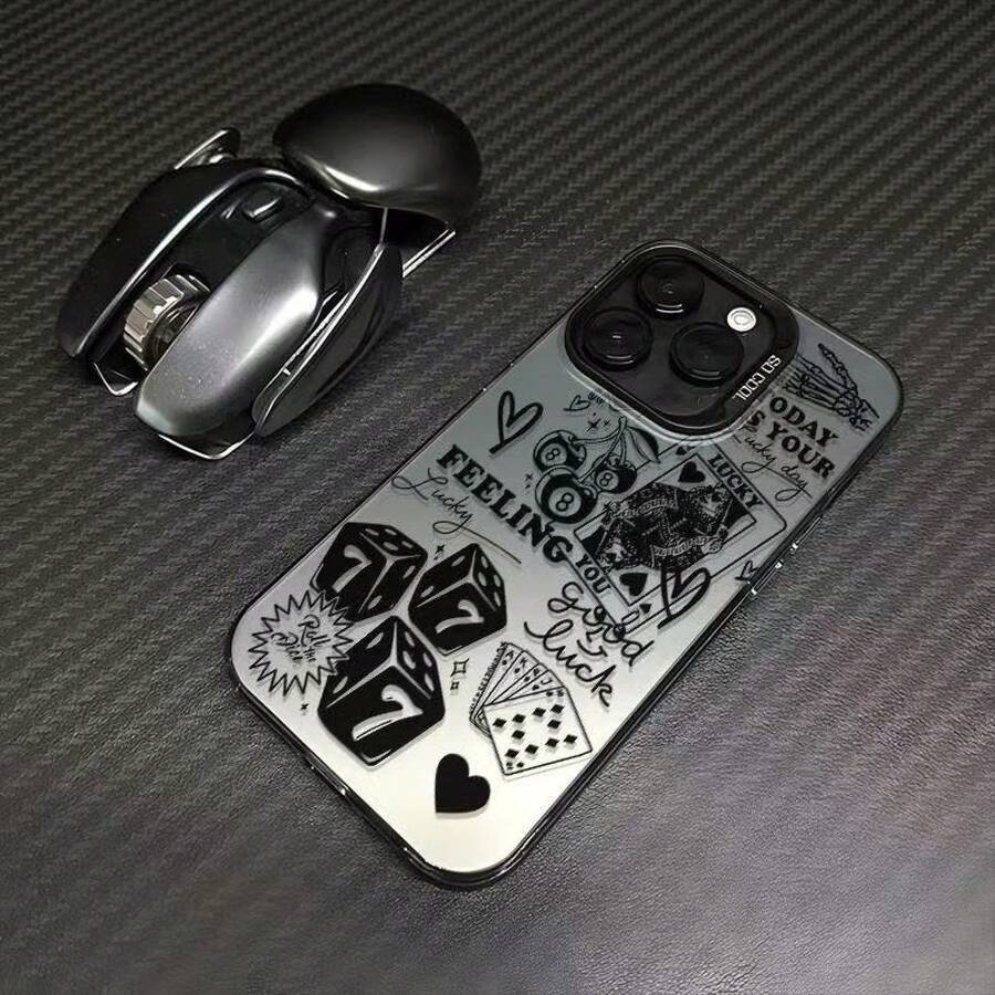 Funda para teléfono con diseño de naipe, compatible con X/Xs Xsmax 11 12 13 14 15 16 - Multicolor 8 - Ver 1