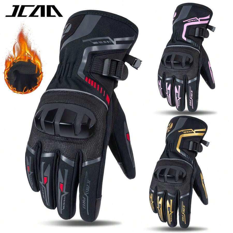 MJMOTO Motorcycle Gloves Windproof Waterproof Moto Men Motorbike Riding Gloves Touch Screen Moto Motocross Gloves Winter
