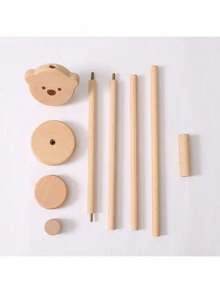 Wooden Baby Crib Mobile Holder, Baby Crib Hook, Easy To Install Baby Crib Decor Accessories, Baby Crib Bear Mobile, Baby Mobile, Baby Crib Mobile - Multicolor - View 7