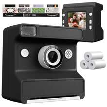 2.4" Kids Instant Camera, 1080P HD, Comes With Stickers And 3 Rolls Of Photo Paper, Suitable For Boys And Girls 6+ Years Old, Perfect Gift For Children On World Cup, Valentine's Day, New Year. Birthday - Multicolor - View 13