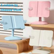 Soporte de lectura ajustable y multifuncional, estantería de ABS, clip para libros de aprendizaje con ajuste de altura y ángulo, disponible en 3 colores