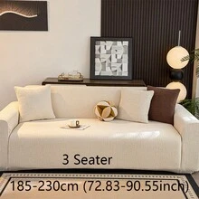 1pc Luxurious Velvet Sofa Cover, Elegant & Luxury, Anti-Slip, Dust-Proof, Scratch-Resistant, Suitable For All Seasons, Bedroom, Living Room And Study - Beige - View 16