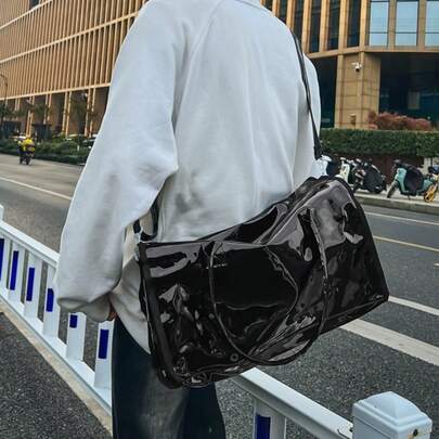 대용량 방수 여행 가방, 젤리 클리어 숄더 핸드백, 여행, 해변, 스포츠, 체육관에 적합
