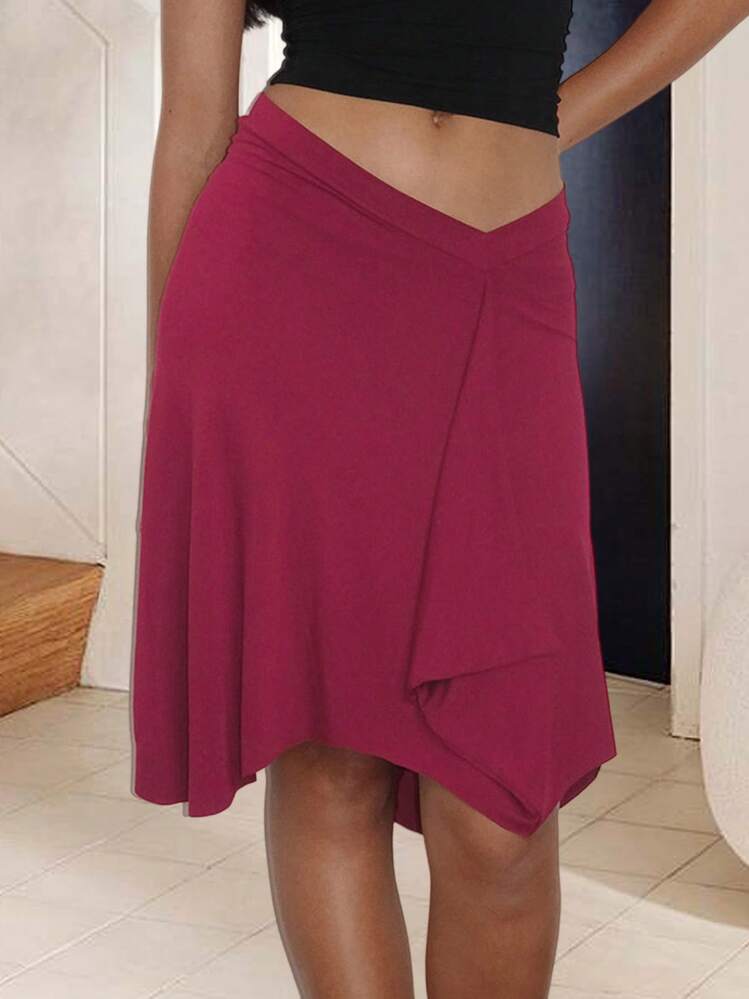Women Skirts - Red - View 5