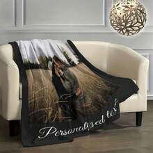 Custom Photo Flannel Blanket ,Personalized Soft Memory Blanket Designed For Daily Comfort And Sentimental Moments.Perfect For Use On Bedding, Sofas, Or Indoors And Outdoors, This Blanket Is An Ideal Customized Gift For Christmas, Birthdays, Anniversaries, Weddings, Valentine's Day, Mother's Day, Father's Day, Graduations, Housewarming, Or As A Special Gesture For Friends, Family, And Loved Ones - Including Him, Her, Wife, Husband, Mom, Dad, Boyfriend, Girlfriend, Grandparents, Siblings, And More.Suitable For All Seasons, It Is Breathable, Lightweight, Soft, Comfortable, And Machine Washable.Whether Used In The Bedroom, Living Room, Dining Room, Bathroom, Tea Room, Car, Or On The Sofa, This Elegant And Practical Blanket Offers A Unique And Custom Touch - Making It A Heartfelt And Functional Gift For Any Occasion. - Nhiều màu - Xem 9