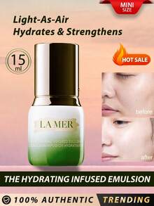 LA MER [迷你尺寸] 保濕賦活乳液 15ml / 賦予肌膚光澤與健康亮麗 / 全天候修護與保濕 / 保護並幫助穩定肌膚水分屏障 / 舒緩臉部保濕乳液，顯著減輕肌膚紅腫與刺激，提供抗壓效果 / 清爽保濕乳液質地，易於塗抹 - New - 15ml - 查看 1