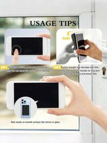 1 件装硅胶透明吸盘手机壳支架、手机吸盘、Octobuddy、粘性手机握把、粘性手机支架，适用于手机