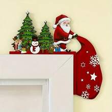1pc 2D Printed Christmas Santa Claus & Reindeer Snowman Corner Wall Decor, Holiday Decoration For Indoor, Living Room, Bedroom, Office - No Power Needed, Ideal Holiday Gift & Seasonal Decor, Best Choice For Winter Halloween Decor Christmas Decoration Thanksgiving Wedding Home Decor Home Decor Fall Decor Autumn Decor Birthday Decorations For Gifts Party Supplies Indoor Outdoor Garden Holiday Festival Decor Wall Decor Halloween Ornamentschristmas Decoration XMAS Decor Christmas Tree Gift Decor Thanksgiving Wedding Home Decor Home Decor Fall Decor Autumn Decor Birthday Decorations For Gifts Party Supplies Indoor Outdoor Garden Holiday Festival Decor Halloween Decor Wall Decor Halloween Ornaments