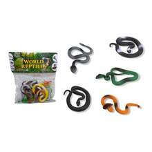 Kit With 6 Plastic Snakes And Reptiles - Multicolor - Ver 3
