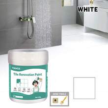 Geruchsarmer Badewannen- und Fliesenlack, Renovierungsset für weiße Badewannen und Fliesen, Halbfestes Renovierungsset für Küche, Spüle, Fiberglas
