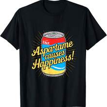 Aspartame Happiness Diet Soda Can Cola Funny Diet R-Free T-Shirt Hoodie - 黑色 - 查看 1