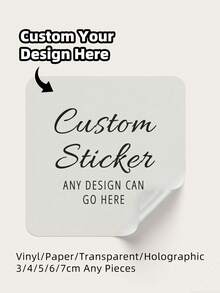 1~108Pcs Personalized Labels - Custom Stickers Square Stickers With Any Design Image Logo Text, Waterproof, PVC, Gift, Custom Thank You Labels Stickers Unique Ideal Gifts,For Her Friends,Son,Daughter,School Students,Christmas Stickers,Independence Day Stickers,Thanksgiving Stickers, Easter Stickers,Festive Calendar - Transparent - View 10