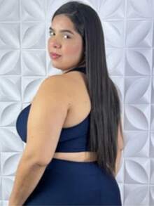 Top Plus Size Feminino Cropeed Academia Recorte Nadador Reforçado xgg - Azul Marinho - Visão 2