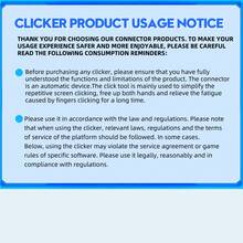 Auto Clicker For Smart Phone, PhoneScreen Device Speed Clicker For IPhone IPad Apps, FastClick Simulation Finger Continuous Click For Game, LiveBroadcasts Likes Live Tapping