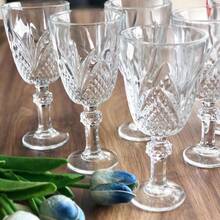 Set Of 6 Wine Glasses, Clear Water, 200ml, Madrid - 透明的 - 查看 1