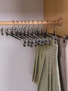 5/10/20件防滑裤架，裤架夹，裙架夹，家用多功能简约防滑衣架 - 彩色 - 查看 7