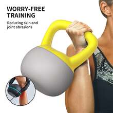 PROIRON Soft Kettlebell, Spherical Dumbbell | 2-12 Kg | Floor-Friendly, Suitable For Beginner Kettlebell Training At Home - Yellow Gray - View 6