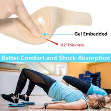 1 双硅胶鞋跟垫。支撑和呵护双脚，贴合脚跟形状，防止滑脱，并起到足部保护作用，吸收冲击力，减少摩擦。 - 杏色 - 查看 3