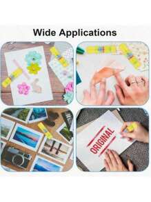 1/3/6/8pcs PVA High Viscosity Solid Glue Sticks, Adhesive, Suitable For Office And Student DIY Stationery, Home Office Glue Sticks, For DIY Art Paper, Cards, Photos, Stationery, Strengthen Family Bonding, White Back To School Supplies, Back To School Essential, Office Supplies, Craft Class, Learning, Extracurricular Activities, School Supplies (Random Color & Style)