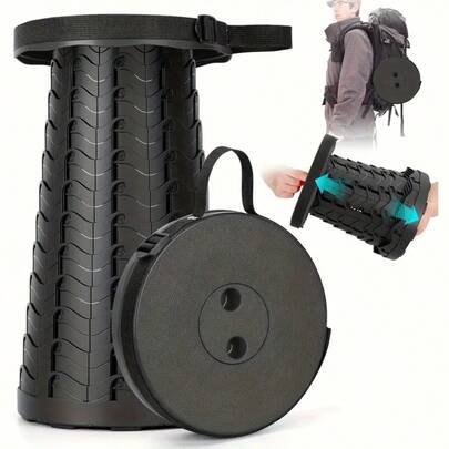 Portable Folding Chair & Foldable Stool, Suitable For Camping, Fishing, Hiking, Foldable Outdoor Portable Stool