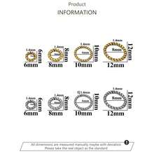 10 piezas de anillos cerrados con flores retorcidas de acero inoxidable, hallazgos de joyería DIY para collares, pulseras, cuentas, cuentas planas, fabricación de joyas de uso diario