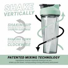 HELIMIX 2.0 Vortex Blender Shaker Bottle Holds Upto 28oz |   No Blending Ball Or Whisk |   USA Made |   Portable Pre Workout Whey Protein Drink Shaker Cup |   Mixes Cocktails Smoothies Shakes |   Top Rack - 作為 - 查看 4