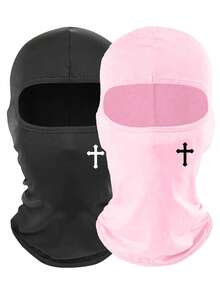 2pcs Unisex Balaclava Ski Mask, Windproof Face Cover For Cycling, Skiing, Outdoor Activities, Daily Use