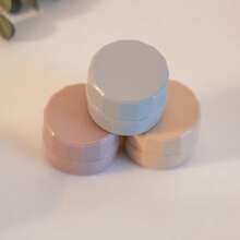 2 件 5 克可再填充化妆品罐，带盖空样品容器防漏瓶，适用于旅行化妆品面霜乳液磨砂膏指甲油固体化妆品