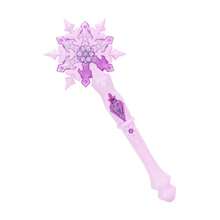 Children's Princess Wand, Snowflake Shaped, Vibrant Colors With Sound And Light Effects. Girls' Gift, Costume Accessory. Mermaid Toy, Children's Halloween Costume, Girls' Princess Dress, Children's Carnival Costume (Batteries Not Included)