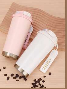 كوب عازل مصنوع من الفولاذ المقاوم للصدأ عالي الجودة، تصميم بسيط لكوب القهوة/المياه