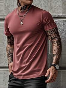 5-Pack Unisex Heavy Cotton T-Shirts - Men's Women's Classic Solid Color Crew Neck Tee - Casual Sports Pullover, All-Season Loose Fit, Regular Length Short Sleeve - nhiều màu 3 - Xem 5