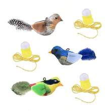 Cat Toy With Realistic Sound And Moving Bird, Interaction Cat Toy Without Battery, Simulating Cat Hunting Toy, Flapping Wings And Chirping Bird Design For Indoor Cats