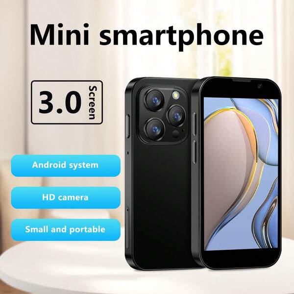 SOYES Mini Phone - 3.0'' HD Touchscreen, 2GB+16GB, Face ID, App Download, World's Smallest Smartphone, Kids Phone Camera.  Android.  Mini Phone Kids.Christmas Gifts.Halloween Present.