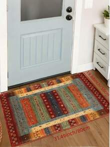 1 قطعة سجادة/بساط أرضي مخملي ذو نمط بوهيمي ملون ومرصع بالكريستال، مناسب لغرفة المعيشة والنوم وطاولة القهوة وديكور المنزل، قابل للغسيل، متوفر بأحجام وتصاميم متعددة للمدخل وغرفة المعيشة والمطبخ وغرفة النوم وغرفة الأطفال، إصدار محدود للأعياد