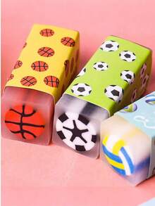 5块橡皮擦, 橡皮球, 创意可爱橡皮擦, 创意卡通, 不易沾污, 文具, 学校, 学校用品, 橡皮擦, 学校文具用品, - 彩色 - 查看 2