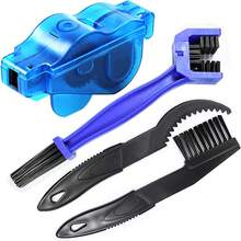 1pc/4pcs Set Bike Chain Cleaner Bicycle Cleaning Tool Durable ABS Brush Tool Set For Drivetrain Gear Cassette And Sprockets Chain Cleaner For Mountain Bike Road Bike BMX And Motorcycles, Cycling Accessories
