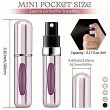 10pcs/Set 5ml Refillable Perfume Atomizer, Mini Portable Spray Bottles, Cologne Mist Sprayer, Leak-Proof Mini Perfume Bottle. Suitable For Night Out, Travel, Party And Dates. - Zk04 - 查看 5