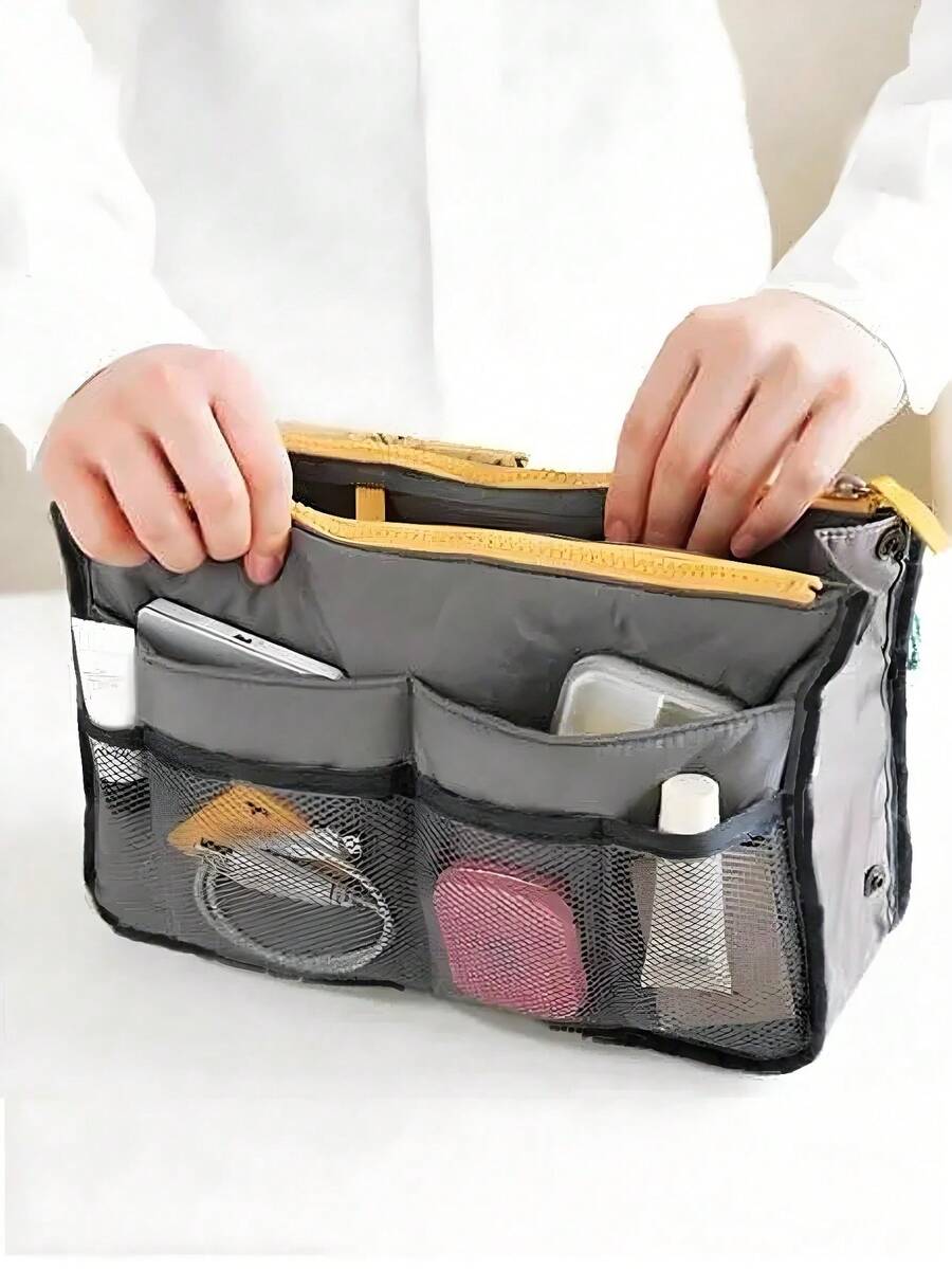 Túi đựng đồ du lịch nhiều ngăn, Khóa kéo, Túi tote gấp đôi đa năng, dung tích lớn, có ngăn đựng dày, Đựng mỹ phẩm và đồ vệ sinh cá nhân cho chuyến đi ngắn, Có thể giặt tay, Túi du lịch đựng đồ vệ sinh cá nhân, Túi tote nhiều ngăn đa năng, dung tích lớn, Túi đựng mỹ phẩm di động cho nữ, Túi đựng phụ kiện kỹ thuật số khi đi du lịch