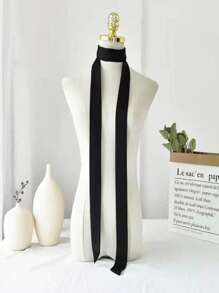 1 件纯色休闲简约奢华经典时尚百搭春夏新款头带/腰带，适合日常佩戴、旅行、拍照、派对、女士围巾 - 純色小絲巾 - 查看 13