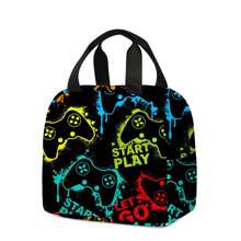 Large-Capacity Handbag, Storage Bag, Game Theme Design Handbag, Suitable For Students, Offices, Outdoor Picnics, Various Uses