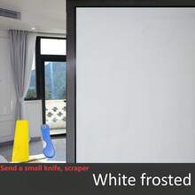 [Self-Adhesive Frosted PVC Privacy Window Film]1 Roll 200/500cm| Opaque Anti-Peeping.Matte Finish | Heat Insulation + UV Protection | Bathroom Water-Resistant & Explosion-Proof | Bedroom Anti-Glare | Living Room/Kitchen Privacy | Easy To Install (No Tools) | Home Privacy Film Heat Insulation /4-In-1: Anti-Peeping + Heat Insulation + UV Protection + Explosion-Proof Room Decor Wall Decor Wall Stickers Wall Sticker Stickers Sticker