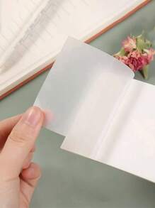 200 Sheets Transparent Sticky Notes - Clear Sticky Notes Waterproof Self-Adhesive Translucent Sticky Note Pads For Books Annotation And Journaling, Clear Sticky Notes For School & Office