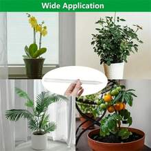 3 件/6 件塑料植物通风管 - 根部曝气管可促进根部呼吸，防止腐烂和堵塞，透明排水管可促进植物健康生长，适用于花园和室内盆栽植物 - 白色 - 查看 11