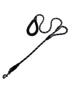 2-Handle Explosion-Proof Traction Rope, Premium Dog Leash With Soft Grip Handle - Durable, Suitable For Training, Walking And Outdoor Recreation - Great For Camping And Backyard Play With Pets Of All Sizes, Long Dog Training Lead, Nylon Reflective Traction Rope Leash, Dual Leash, Fit For Small/Medium/Large Dogs - Multicolor - View 12