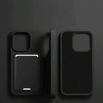 Estuche de teléfono de unicolor de lujo con forro de terciopelo deluxe + ranura para tarjeta de unicolor, protección completa de la cámara, estuche de teléfono a prueba de golpes, puede contener tarjetas y fotos, adecuado para iPhone 16, 16 Pro Max, 17/17 Pro Max, 15, 15 Pro Max, 11, 13, 12 y 14 Pro Max, adecuado como regalo del Día de San Valentín para novio o novia